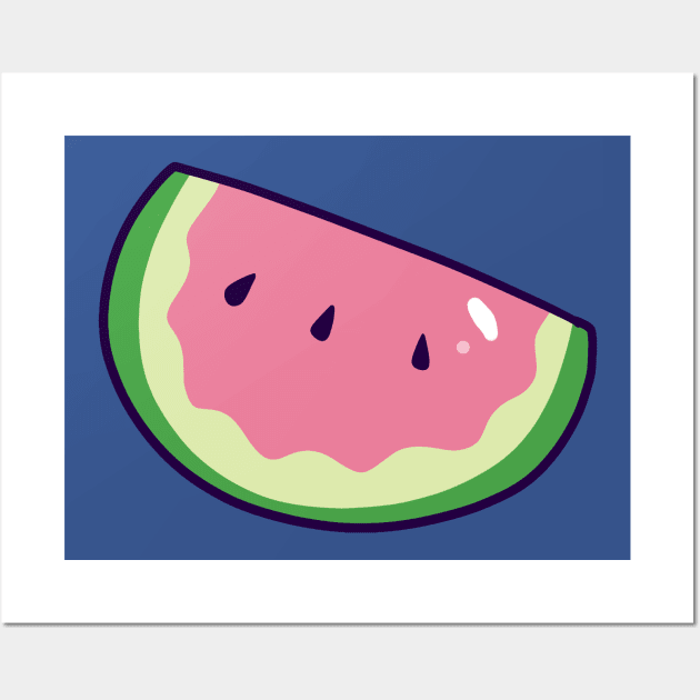 Watermelon Wedge Wall Art by saradaboru